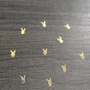 Unbranded Gold Tone Fashion Playboy Nail Art 1 Full Set